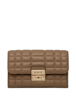 Michael Michael Kors: Коричневая сумка через плечо 