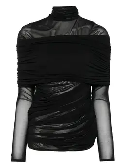 Mugler: Чёрный топ 