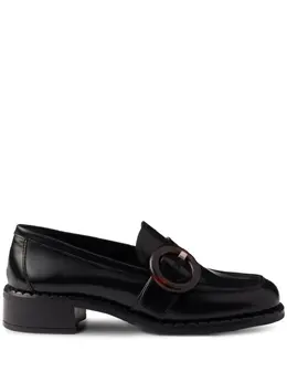 Prada: Чёрные лоферы 