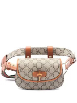 Gucci Pre-Owned: Светлая поясная сумка 