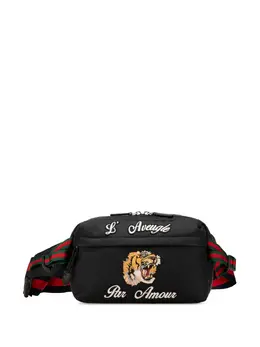 Gucci Pre-Owned: Чёрная поясная сумка 