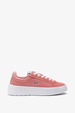 Lacoste: Розовые кеды 
