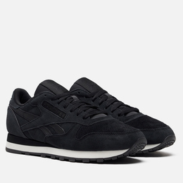 Reebok: Чёрные кроссовки  Classic Leather