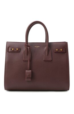 Saint Laurent: Бордовая сумка  Sac de Jour