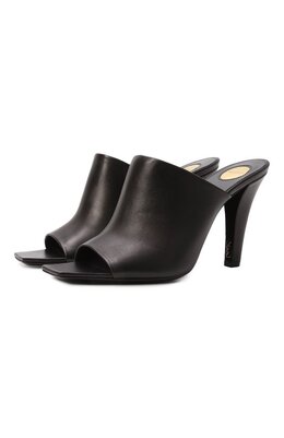 Saint Laurent: Чёрные сабо 