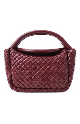 Bottega Veneta: Бордовая сумка 