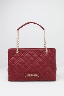 Love Moschino: Бордовая сумка 