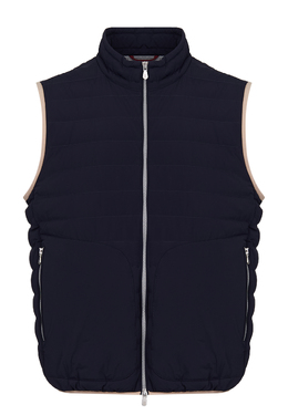 BRUNELLO CUCINELLI: Стёганый жилет 