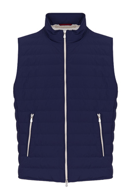 BRUNELLO CUCINELLI: Синий жилет 