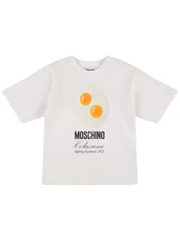 MOSCHINO: Хлопковая футболка 