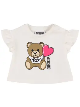 MOSCHINO: Хлопковая футболка 