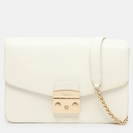 Furla: Белая сумка  Metropolis