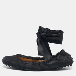 Tod's: Чёрные балетки 