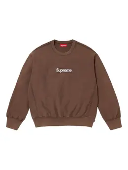 Supreme: Коричневый свитшот  Box Logo