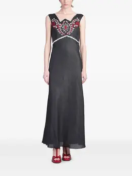 HOLY CAFTAN: Платье с вышивкой 