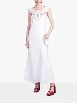 HOLY CAFTAN: Платье с вышивкой 