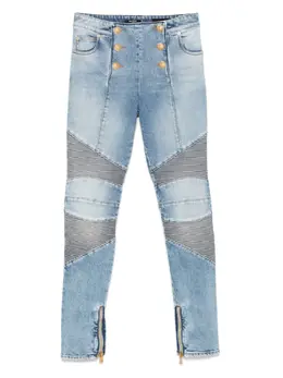 Balmain: Голубые джинсы 