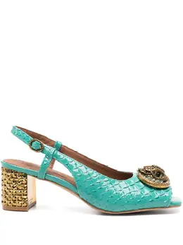 Kurt Geiger London: Голубые сандалии 
