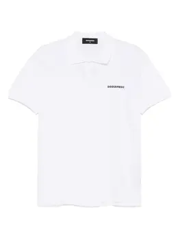 DSQUARED2: Белое поло 