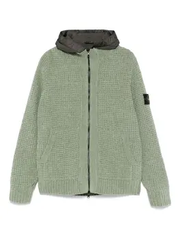 Stone Island: Зелёный кардиган  Compass