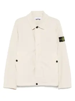 Stone Island: Бежевая куртка  Compass