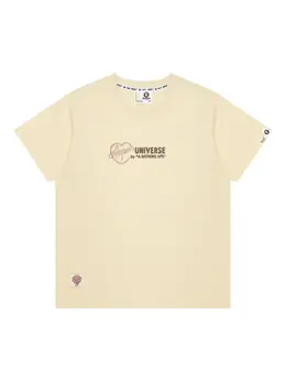 AAPE BY *A BATHING APE®: Белая футболка 