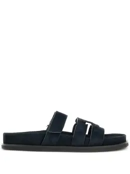 Tory Burch: Синие сандалии  Ines