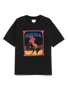 RHUDE: Чёрная футболка 