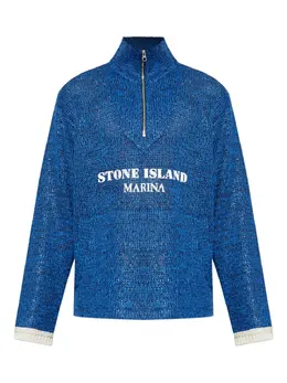Stone Island: Голубой свитшот 