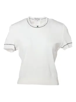 CHANEL Pre-Owned: Белая футболка 