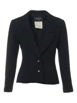 CHANEL Pre-Owned: Чёрный жакет 