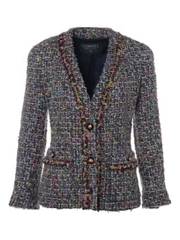 CHANEL Pre-Owned: Твидовая куртка 