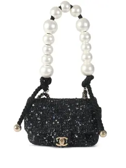 CHANEL Pre-Owned: Чёрная сумка 
