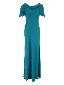 Alberta Ferretti: Атласное платье 