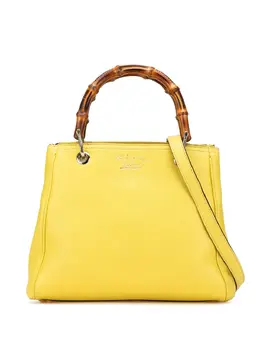 Gucci Pre-Owned: Жёлтая сумка-шоппер 