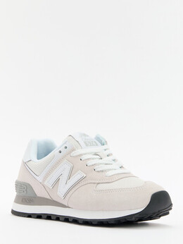 New Balance: Бежевые кроссовки 