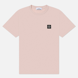 Stone Island: Розовая футболка  Compass