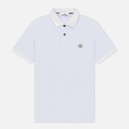 Stone Island: Голубое поло  Compass