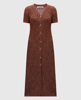 Twinset: Коричневое платье 