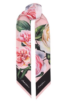 Dolce & Gabbana: Розовый шарф 