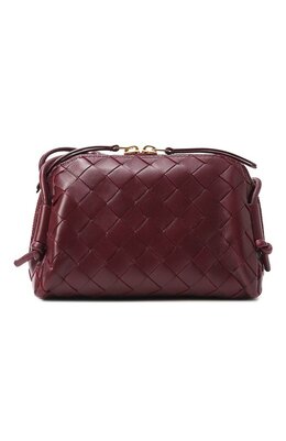Bottega Veneta: Бордовая сумка  Pouch
