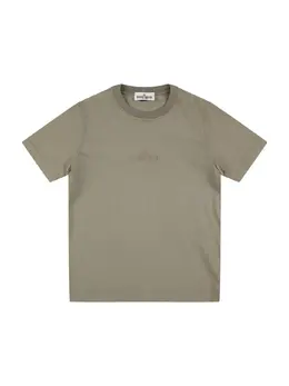 STONE ISLAND JUNIOR: Хлопковая футболка 