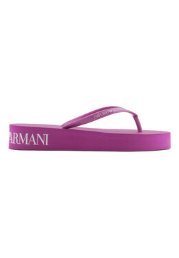 EMPORIO ARMANI: Розовые шлёпанцы 