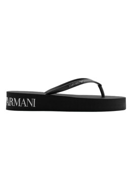 EMPORIO ARMANI: Чёрные шлёпанцы 