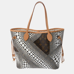 Louis Vuitton: Чёрная сумка-шоппер  Neverfull MM