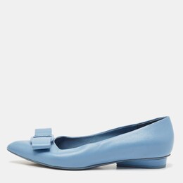 Salvatore Ferragamo: Светлые балетки  Viva Bow
