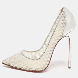 Christian Louboutin: Серебристые туфли 