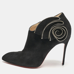 Christian Louboutin: Чёрные ботинки 