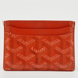 Goyard: Оранжевый картхолдер 