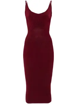 Mugler: Платье без рукава 